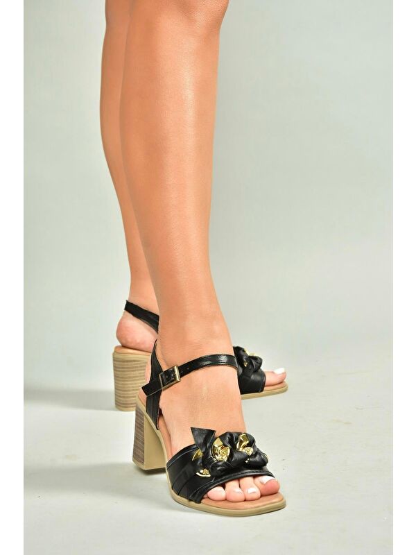 Siyah Kadın Topuklu Ayakkabı U5550208 - Görsel 3