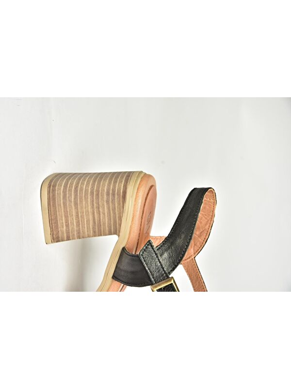 Siyah Kadın Topuklu Ayakkabı U5550208 - Görsel 8