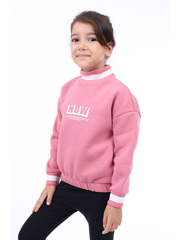 Toontoykids Kız Çocuk Baskılı Sweatshirt