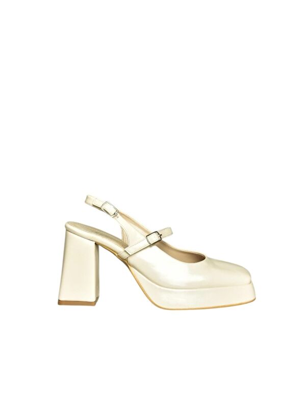 Bej Kadın Topuklu Ayakkabı S2820309 - Görsel 7