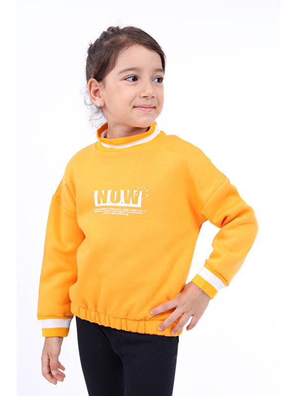 Toontoykids Kız Çocuk Baskılı Sweatshirt