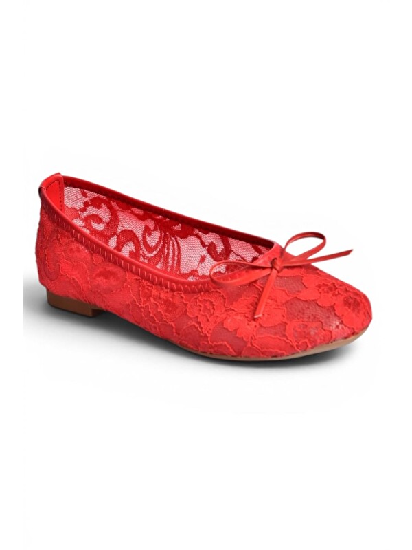 Fox Shoes Kırmızı Kadın Babet Y726785206