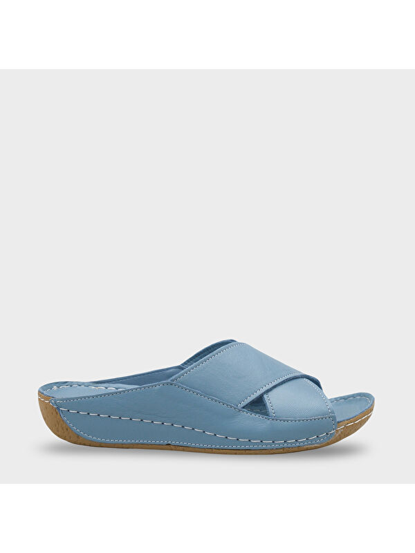 Capone Outfitters Sophi Hakiki Deri Soft Konfor Kadın Terlik