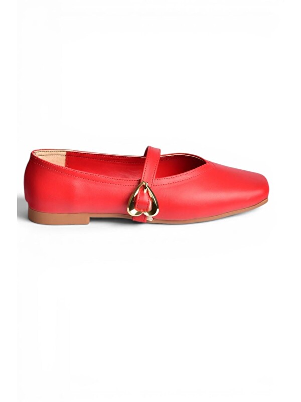 Fox Shoes Kırmızı Kadın Babet Y726632609