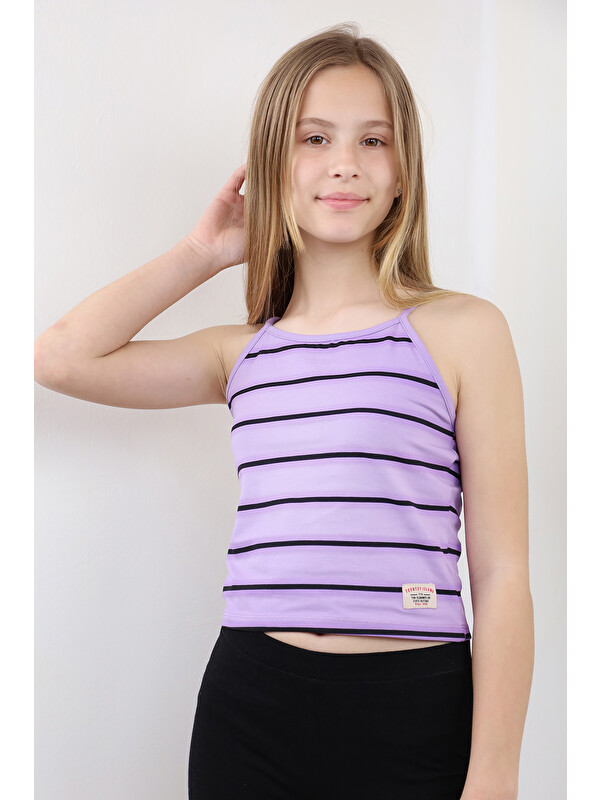 Toontoykids Kız Çocuk Çizgili Atlet