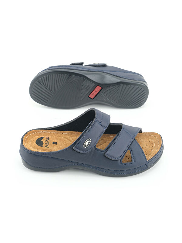 Gezer Kadın Ayarlanabilir Hakiki Deri Terlik - Görsel 6