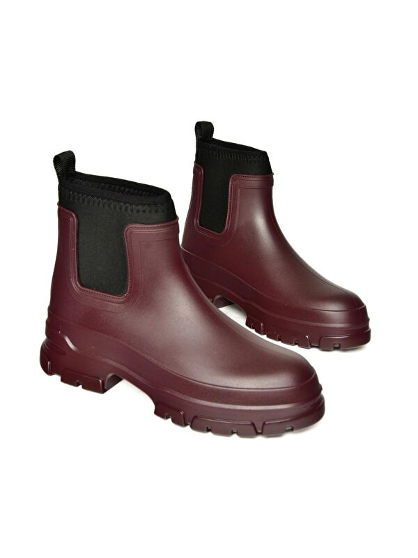 T858685409 Bordo Kadın Bot - Görsel 5