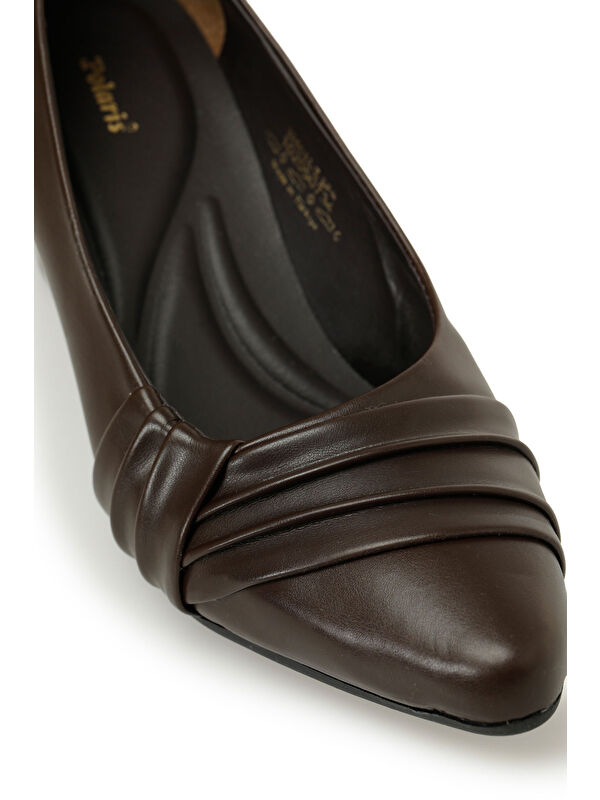 326032.Z 5PR Kahverengi Kadın Topuklu Ayakkabı - Görsel 8