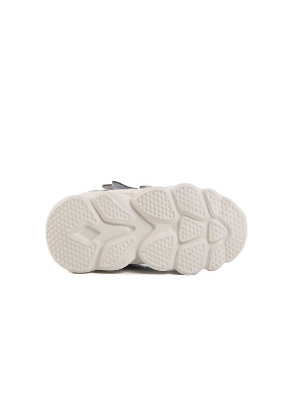 Gri Cırtlı Işıklı Hafif Unisex Çocuk Spor Ayakkabı Cayt B - Görsel 6