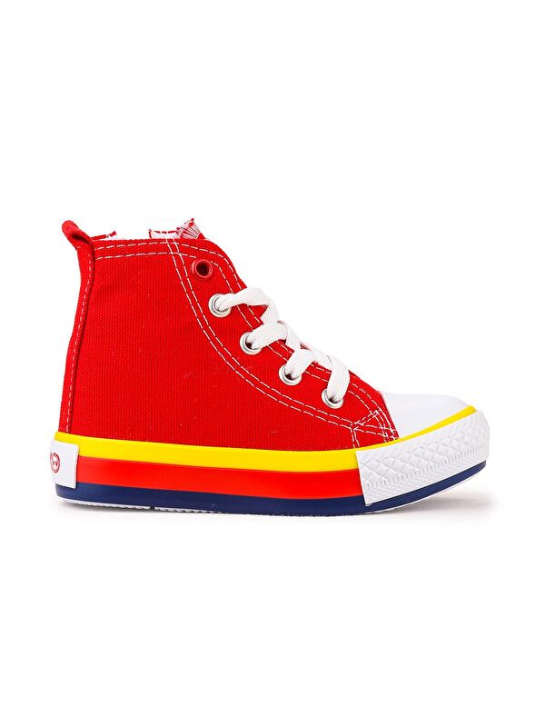 Tinna Bağcıklı Erkek Bebek Boğazlı Keten Spor Ayakkabı - Görsel 4