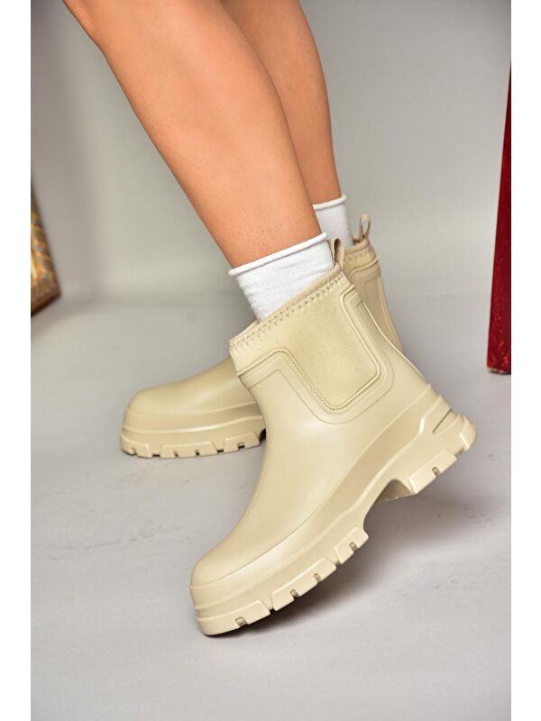 T858685409 Bej Kadın Bot - Görsel 3