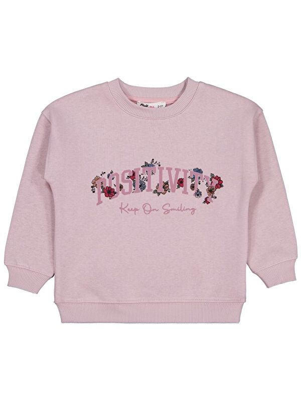 Civil Girls POSSITIVE Baskılı 2-5 Yaş Sweatshirt
