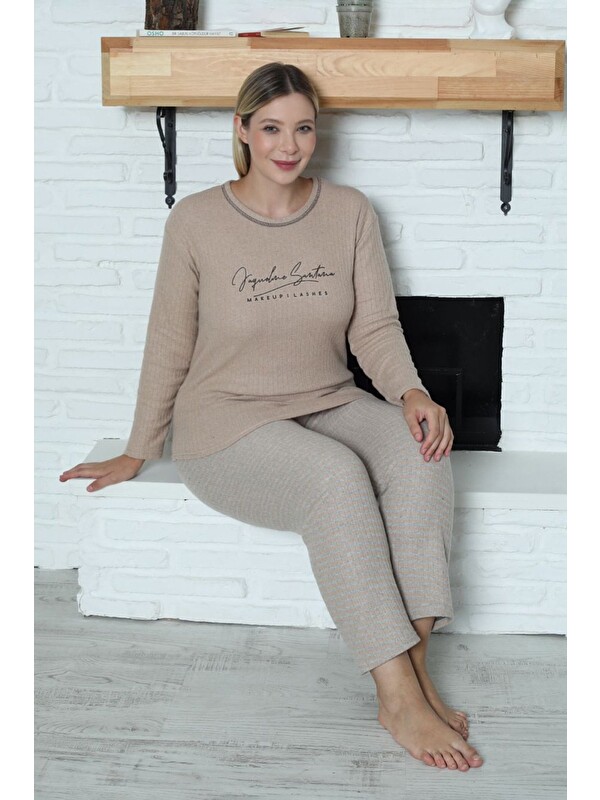 Fullamoda Magic Baskılı Büyük Beden  Pijama Takımı