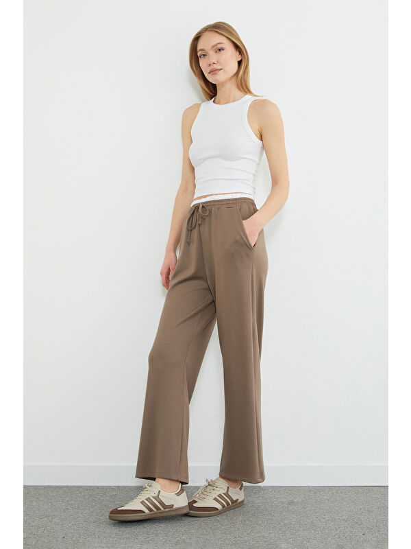 Fullamoda Beli Garnili Cepli Modal Pantolon