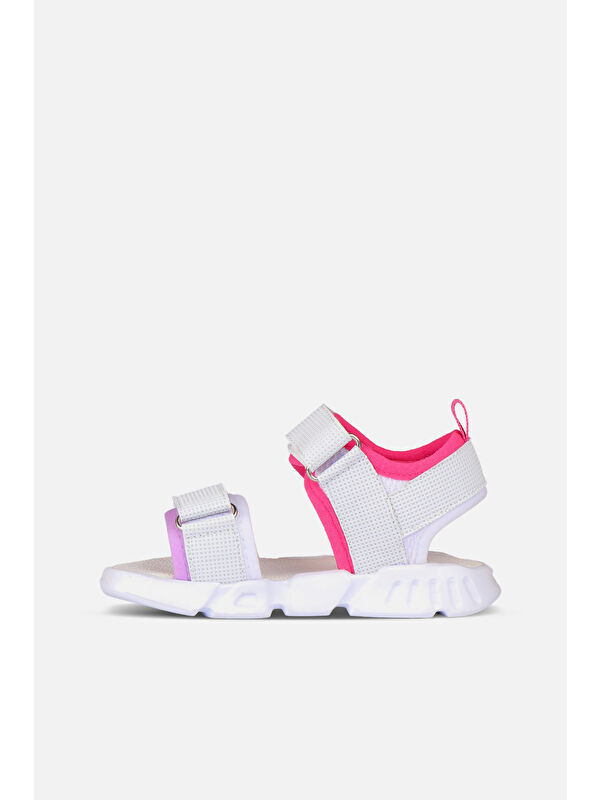 Jax Hafif Kız Okul Öncesi Beyaz Sandalet - Görsel 3