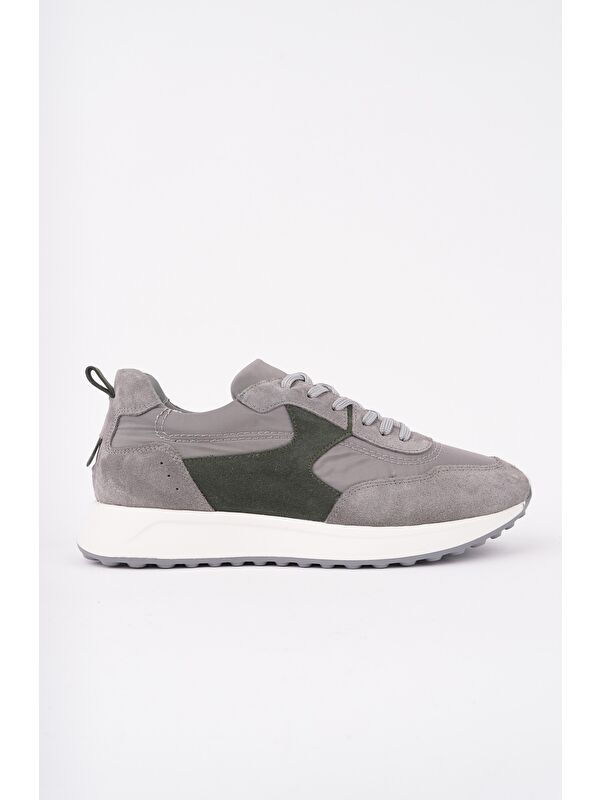 SVENSON Kalın Taban Bağcıklı Hakiki Deri Erkek Günlük Sneaker Spor Ayakkabı - Görsel 6