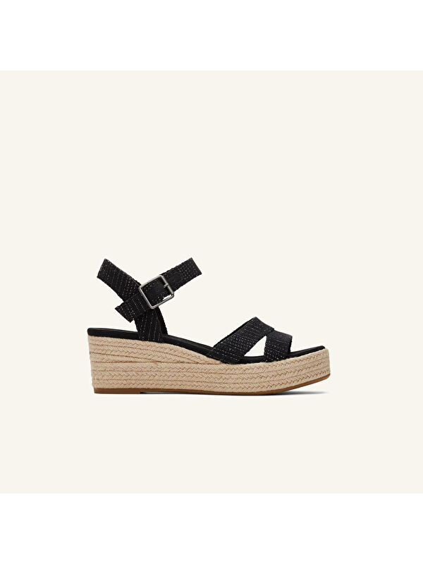Toms Kadın Sandalet 10020749 10020758 Audrey metallic linen stripe