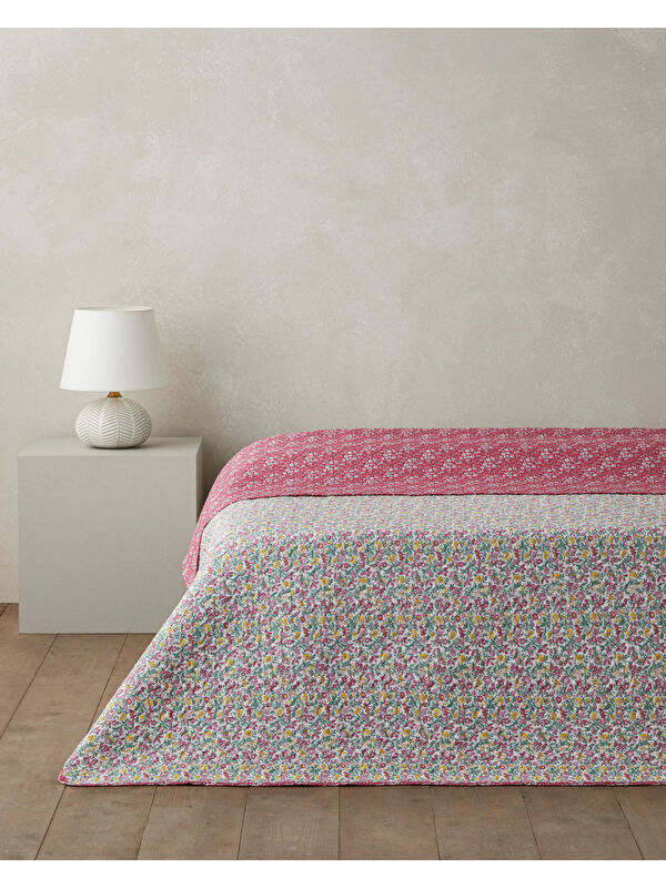 English Home Mira Blush King Size Çok Amaçlı Örtü 220x240 cm Fuşya