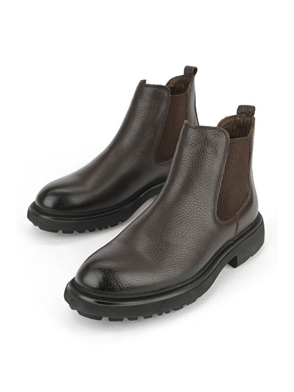 Erkek Hakiki Deri Bot 1531007Z8261 Kahve - Görsel 6