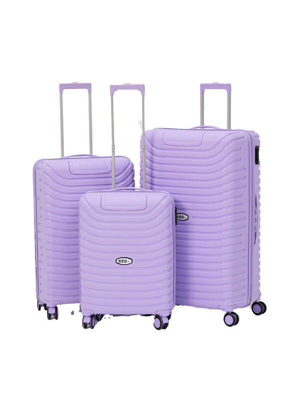 Keo Plus 3’lü Set Lila PP Valiz