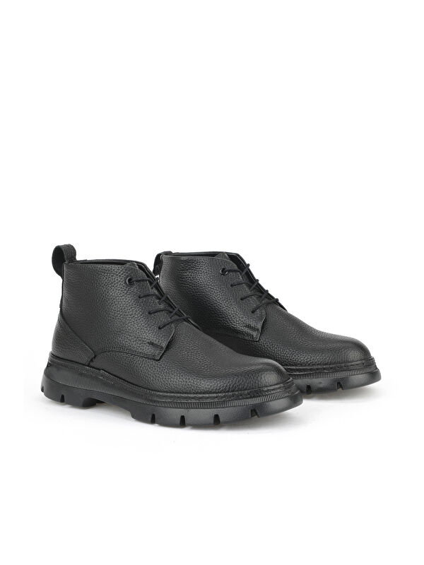 Erkek Hakiki Deri Bot 1531007Z384 Siyah - Görsel 3