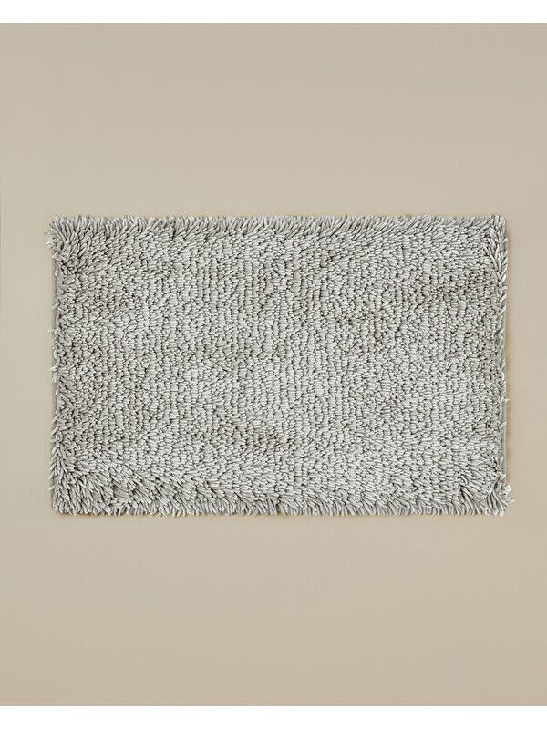 English Home Silky Shine Kaydırmaz Taban Banyo Paspası 50x80 cm Gri