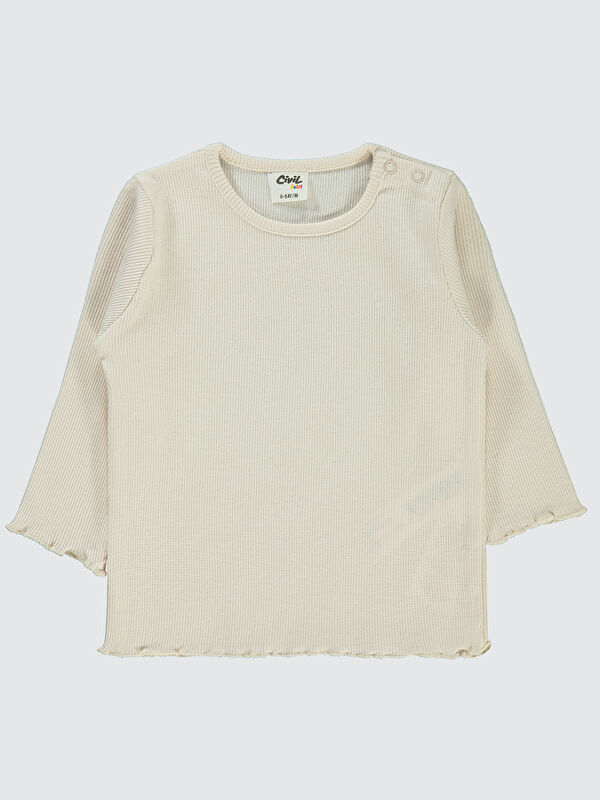 Civil Baby Kız Bebek Sweatshirt 6-18 Ay Fil Dişi