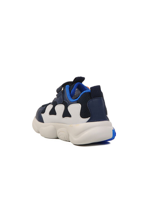Lacivert Cırtlı Fileli Hafif Erkek Çocuk Spor Ayakkabı 1914 B - Görsel 5