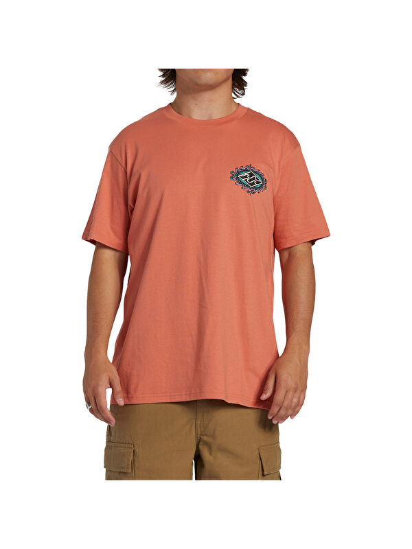 Billabong Crayon Wave Erkek Pembe Tişört