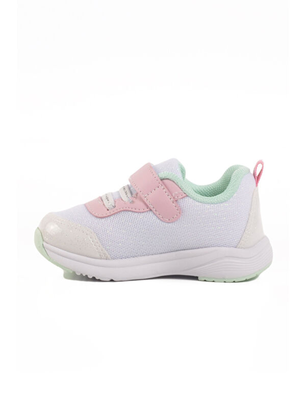 Beyaz Cırtlı Fileli Hafifi Kız Çocuk Spor Ayakkabı 1932 İ - Görsel 3