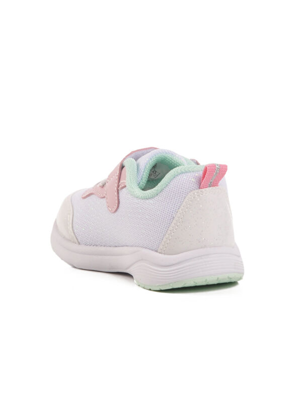 Beyaz Cırtlı Fileli Hafifi Kız Çocuk Spor Ayakkabı 1932 İ - Görsel 5
