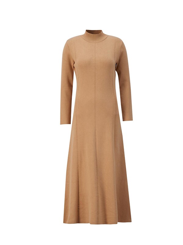 ARMİNE Armine Uzun Kol Triko Elbise 24Kd4217 Bisküvi