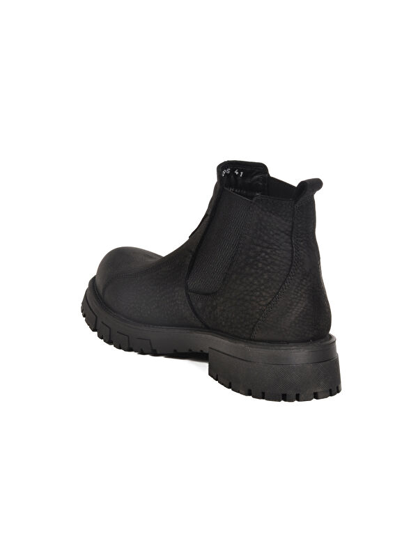 Siyah Nubuk Hakiki Deri Erkek Chelsea Bot 260006 M - Görsel 5