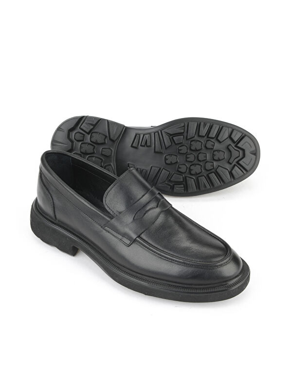 Erkek Hakiki Deri Ayakkabı 1531007Z4206 Siyah - Görsel 5