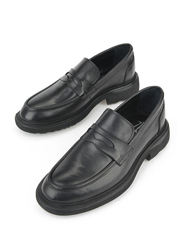 Erkek Hakiki Deri Ayakkabı 1531007Z4206 Siyah - Görsel 6