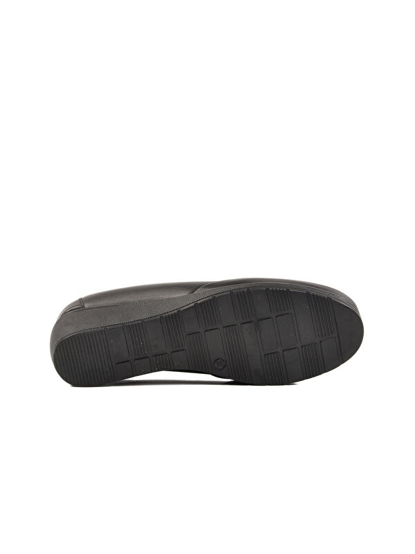 Siyah Hakiki Deri Kadın Casual Ayakkabı 212 Z - Görsel 6