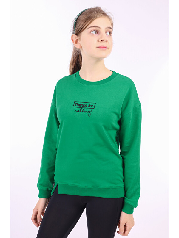 Toontoykids Kız Çocuk Baskılı Sweatshirt