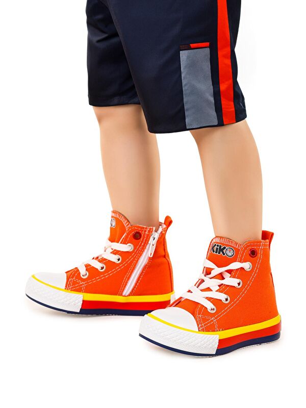 Tinna Bağcıklı Erkek Bebek Boğazlı Keten Spor Ayakkabı - Görsel 3