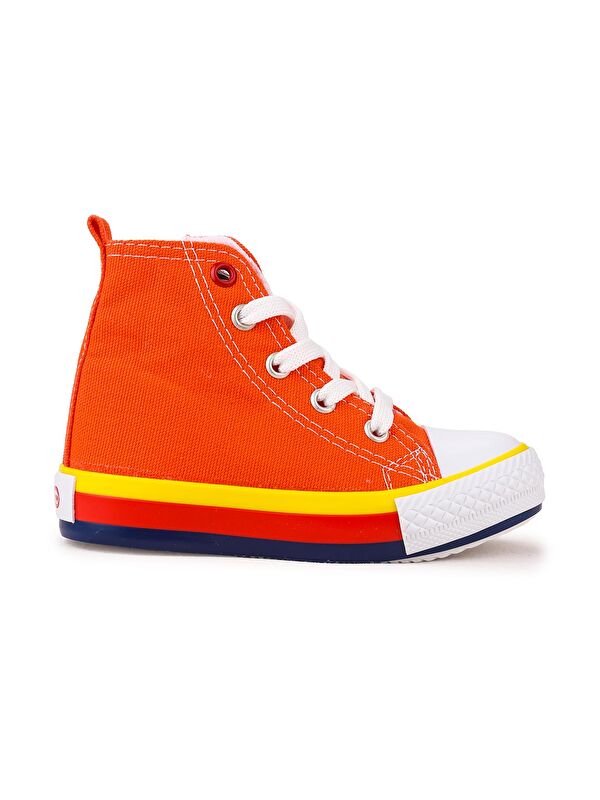 Tinna Bağcıklı Erkek Bebek Boğazlı Keten Spor Ayakkabı - Görsel 4