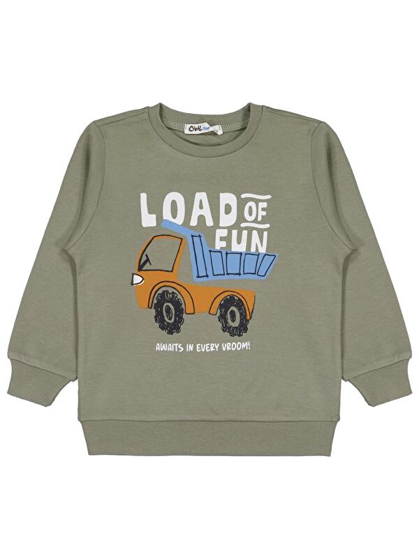 Civil Boys Load Baskılı 2-5 Yaş Sweatshirt Km - Haki 3-4 Yaş