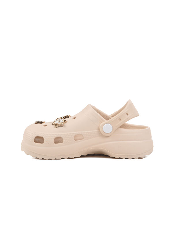 Ekru Hafif Kız Çocuk Sabo Terlik 205 F - Görsel 3