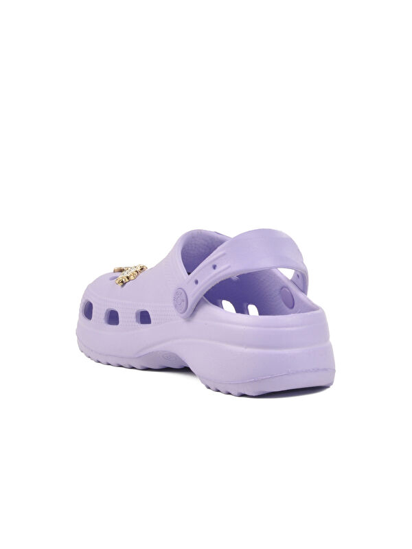 Lila Hafif Kız Çocuk Sabo Terlik 205 F - Görsel 5