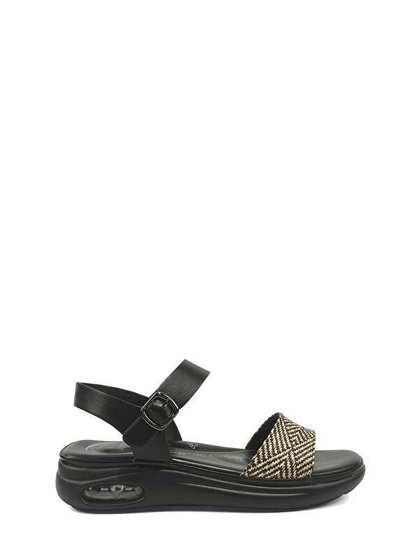 Polaris 5 Nokta 105796.Z Siyah Kadın Comfort Sandalet