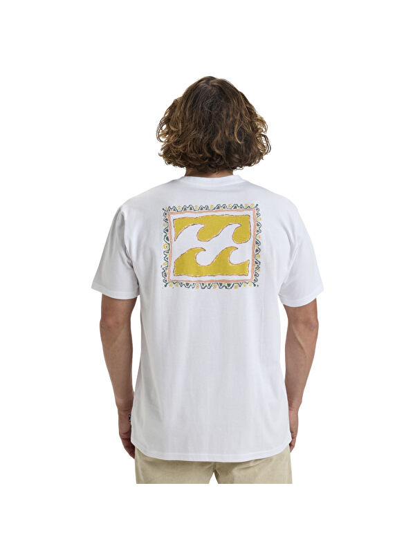 Billabong Crayon Wave Ss Erkek Beyaz Tişört