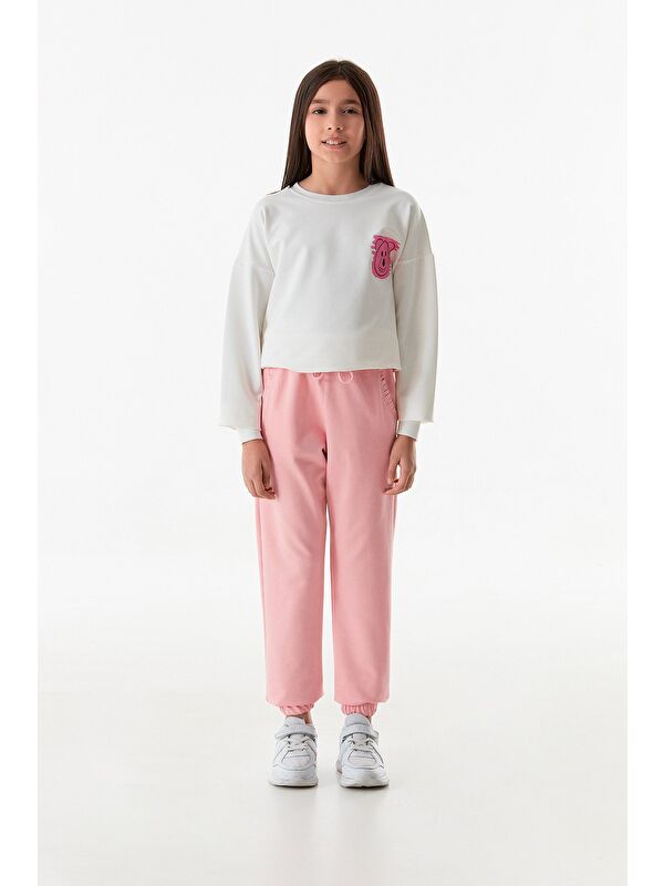 Fullamoda Beli Lastikli Jogger Kız Çocuk Eşofman Altı