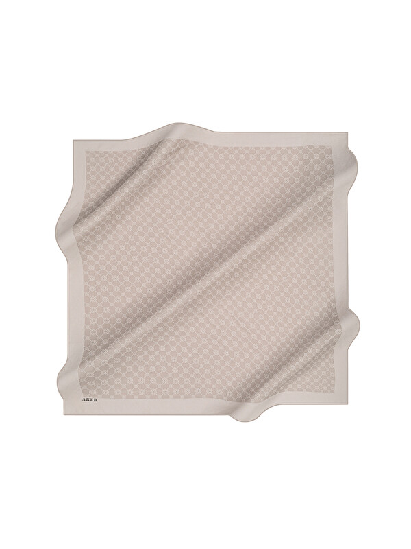 AKER Vizon 100X100 1090500 ELEGANCE MONOGRAM EŞARP