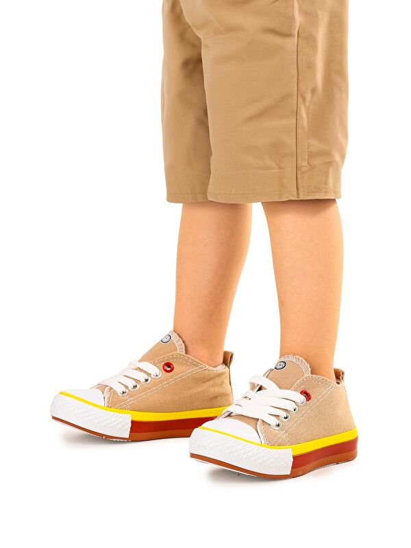 Tinna Bağcıklı Erkek Bebek Keten Spor Ayakkabı - Görsel 3