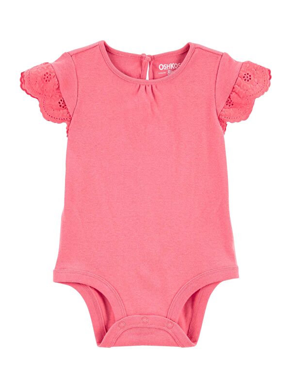 Oshkosh Kız Bebek Kısa Kollu Body Pembe