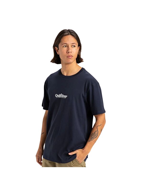 Quiksilver Fineline Erkek Mavi Tişört