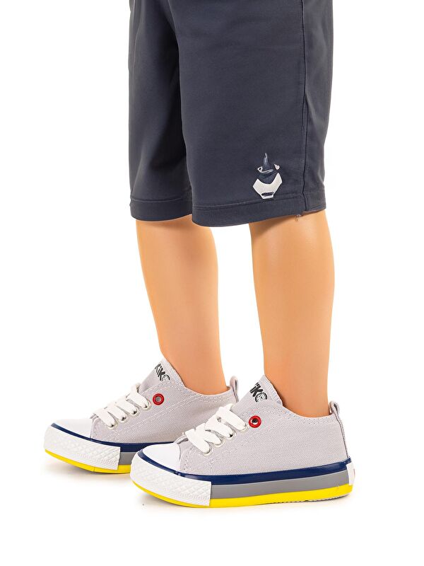 Tinna Bağcıklı Erkek Bebek Keten Spor Ayakkabı - Görsel 3